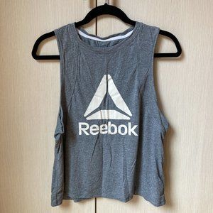 Reebok Gray Short Cut Tank Top Women's Size Large
